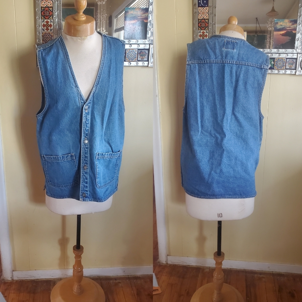 Vintage Denim vest large